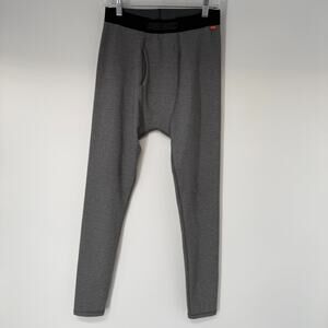 Omni Wool Merino Blend Base Layer Pants Men M Gray Thermal Long John Performance